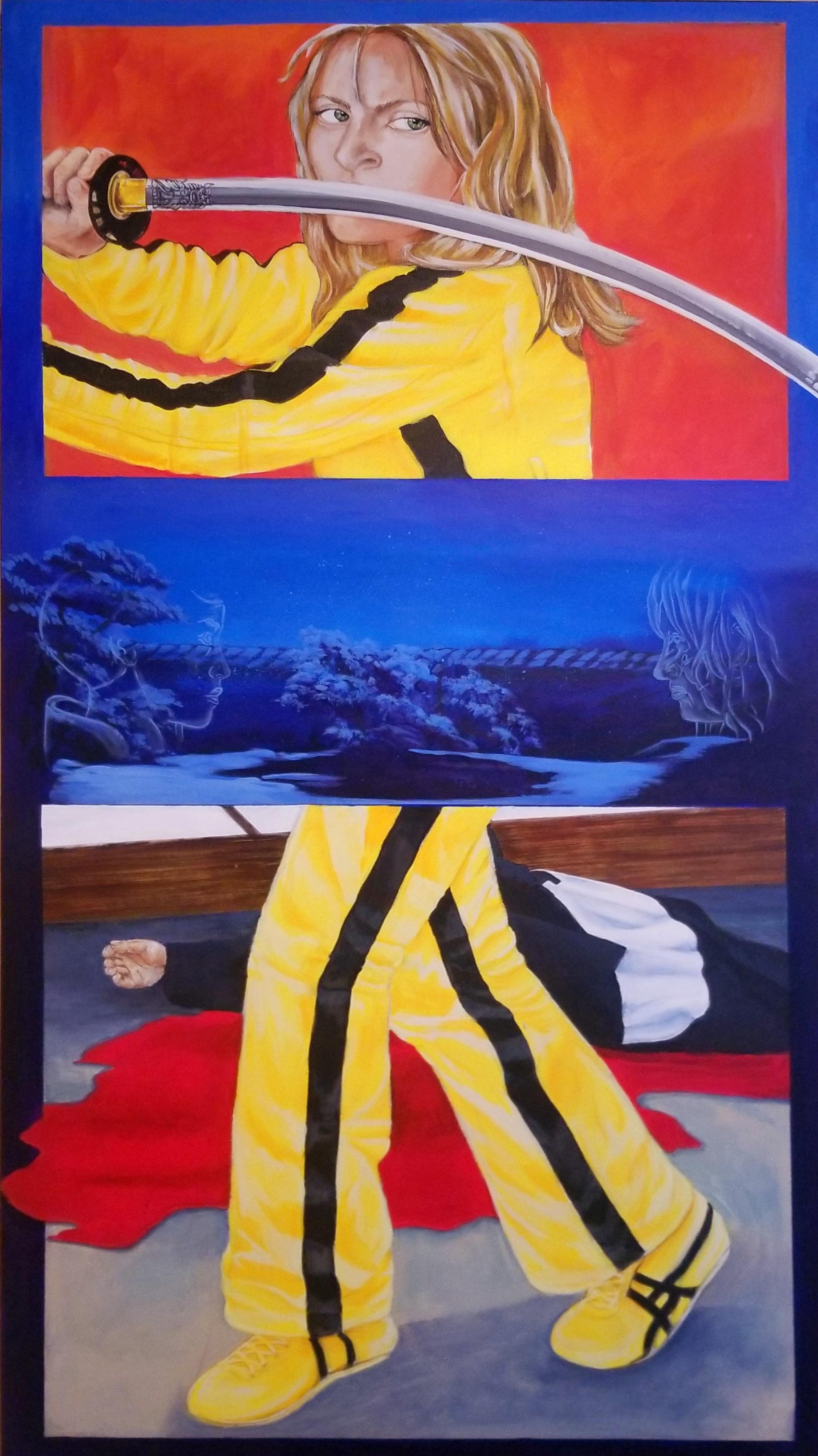 Kill Bill — peinture d'Hélène Ferdais, Portraits